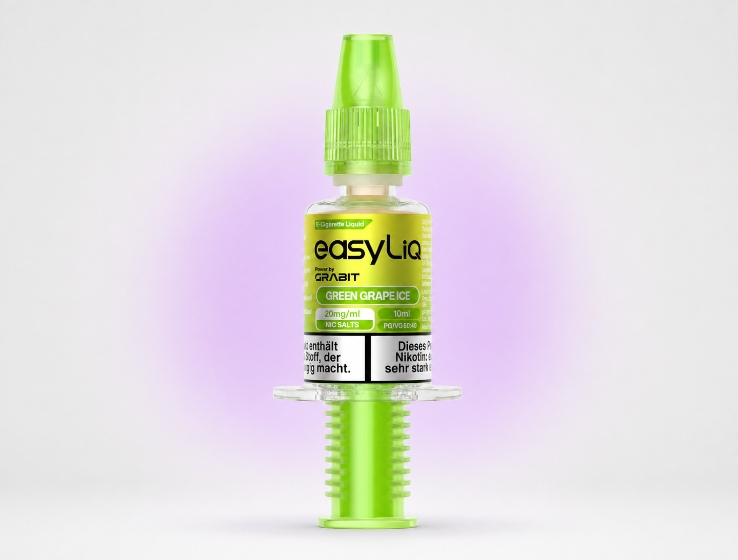 GRABIT EASYLIQ E-LIQUID GREEN GRAPE ICE 10ML, 20MG/ML