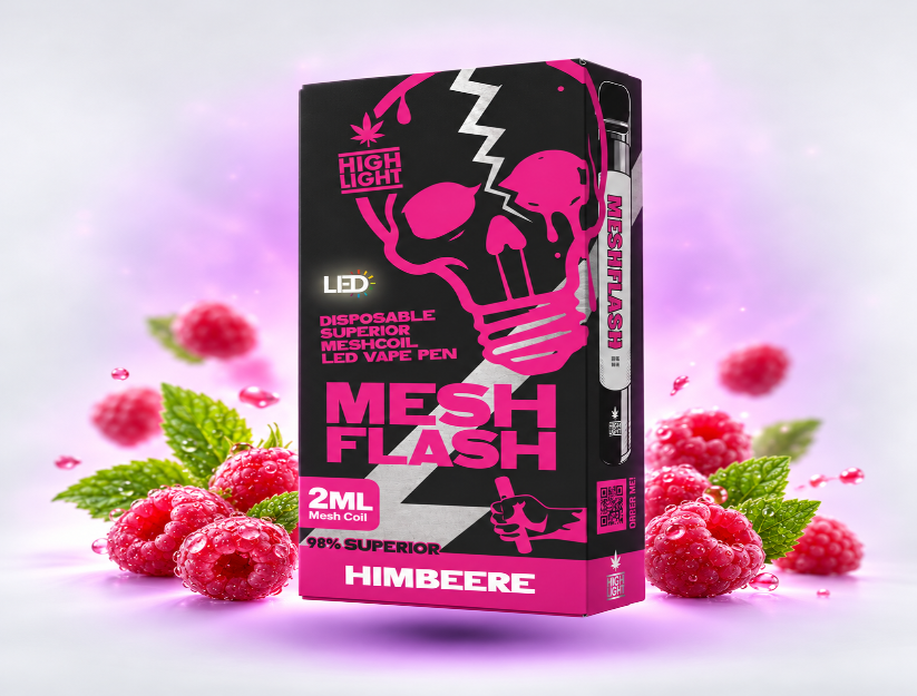 MeshFlash H2 Superior Blend Vape - Himbeere 2ml