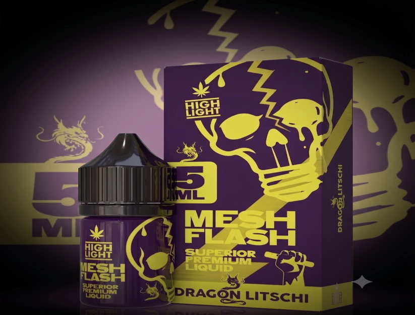 Highlight-Meshflash Liquid - Dragon Litschi 5ml