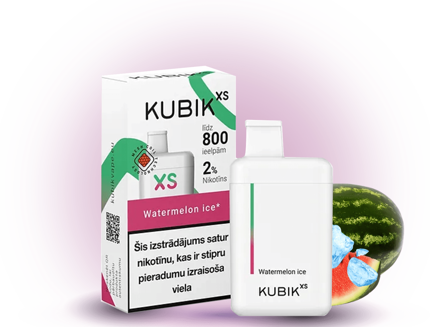 KUBIK XS 800 Watermelon Ice – Einweg-E-Zigarette in Berlin, 20mg
