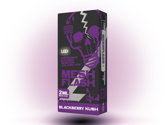MeshFlash H2 Superior Blend Vape - Blackberry Kush 2ml