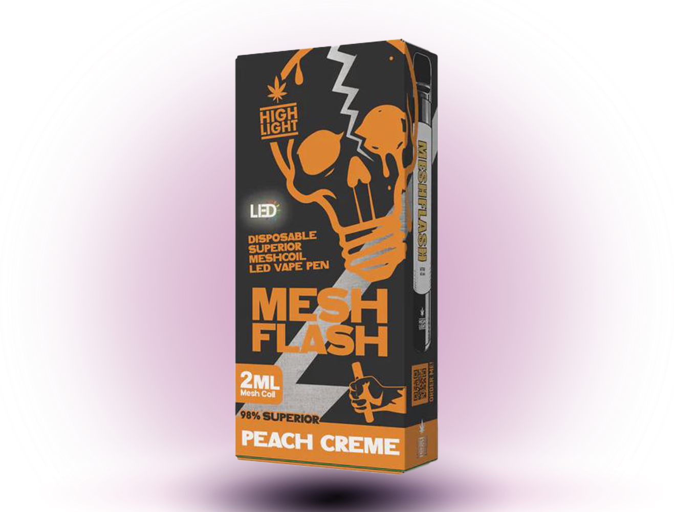 MeshFlash H2 Vape 2ml Peach EZigarette intensiv | Vape4ME MeshFlash H2 Vape 2ml Peach EZigarette intensiv | Vape4ME