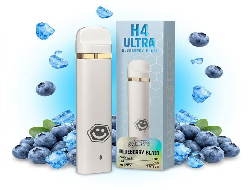 Happy Hemp H4 Ultra 98% Vape Bluebery Blast