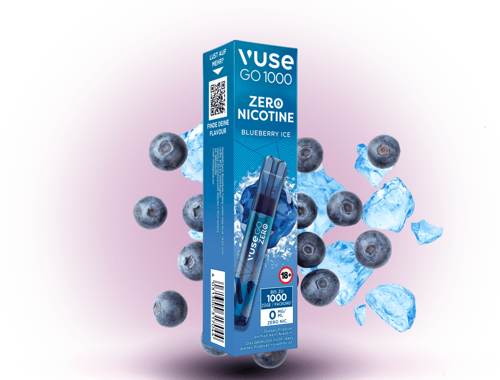 Vuse Go Zero 1000 VUSE GO 1000 Blueberry Ice Zero Einweg E-Zigarette mit 1000 Zgen Vuse Go Zero 1000 VUSE GO 1000 Blueberry Ice Zero Einweg E-Zigarette mit 1000 Zgen