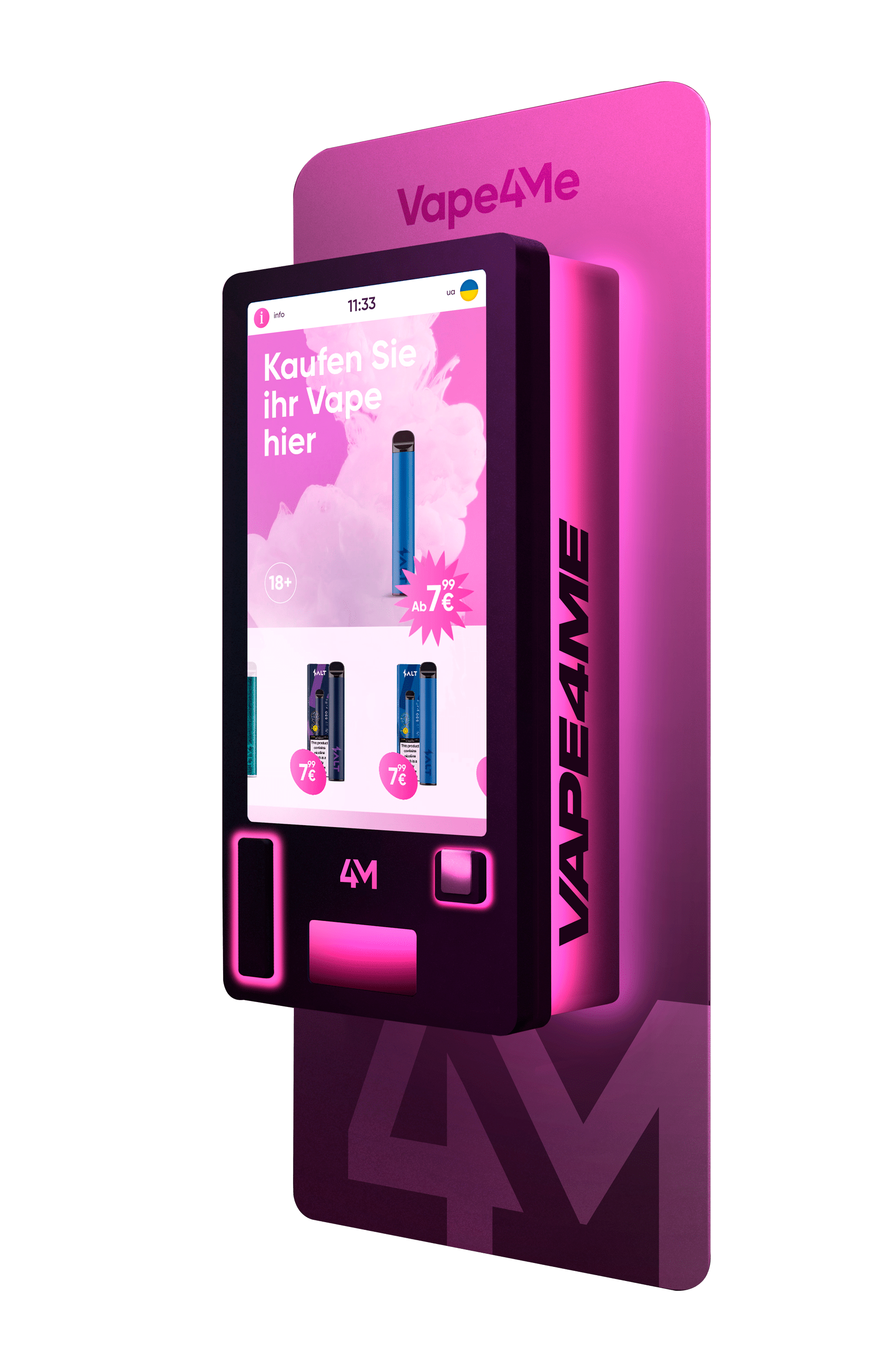 Vape4ME Vending Machine Franchise fr den Verkauf von E-Zigaretten | Vape4ME Vape4ME Vending Machine Franchise fr den Verkauf von E-Zigaretten | Vape4ME