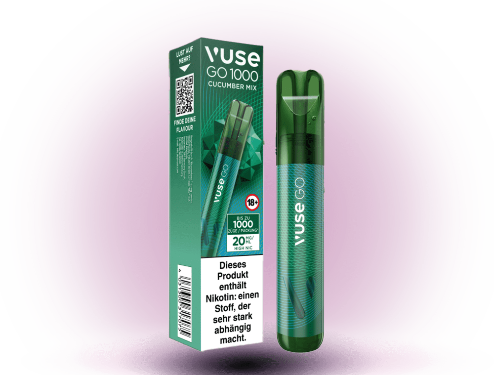 Vuse Go 1000 Cucumber Mix Einweg-E-Zigarette mit Pfefferminze | Vape4ME Vuse Go 1000 Cucumber Mix Einweg-E-Zigarette mit Pfefferminze | Vape4ME