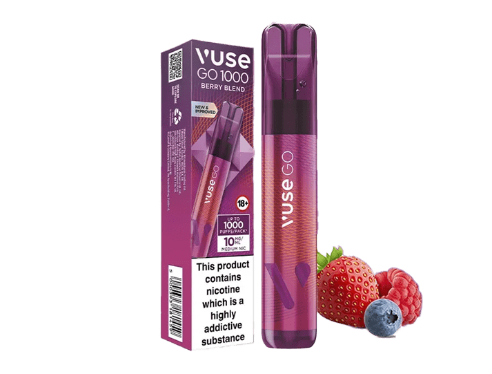 Vuse Go Berry Blend Einweg-E-Zigarette mit 1000 Zgen bei Vape4Me | Vape4ME Vuse Go Berry Blend Einweg-E-Zigarette mit 1000 Zgen bei Vape4Me | Vape4ME