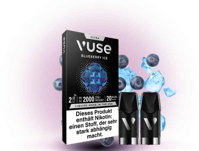 Vuse Ultra Pods Kaufen Vuse Caps Blueberry Ice 18mg E-Zigaretten-Kapseln mit 1900 Zgen VUSE Vuse Ultra Pods Kaufen Vuse Caps Blueberry Ice 18mg E-Zigaretten-Kapseln mit 1900 Zgen VUSE