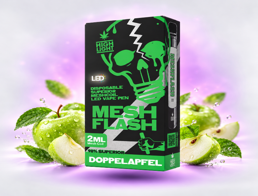 MeshFlash H2 Superior Blend Vape - Doppelapfel 2ml