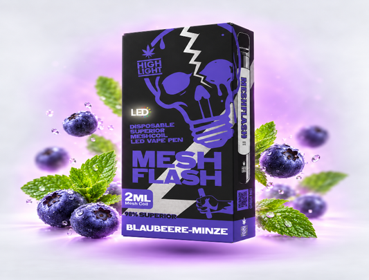 MeshFlash H2 Superior Blend Vape - Blaubeere Minze 2ml