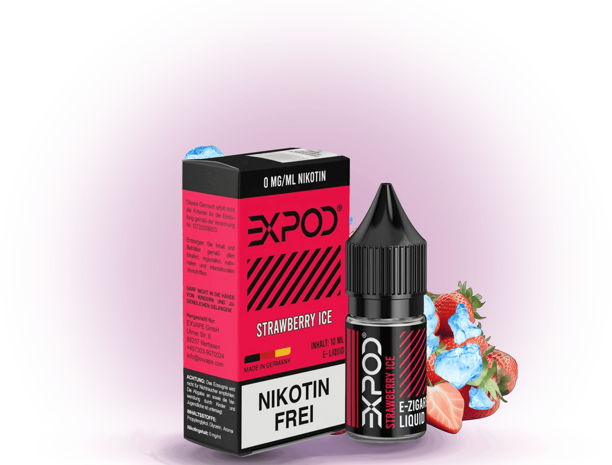 Expod Liquid Strawberry Ice 10ml – Erfrischender Erdbeer-Eis-Geschmack für Ihr Dampferlebnis