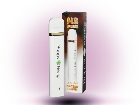 Bild von Happy Hemp H3 Ultra 98% Vape  Frozen Peach