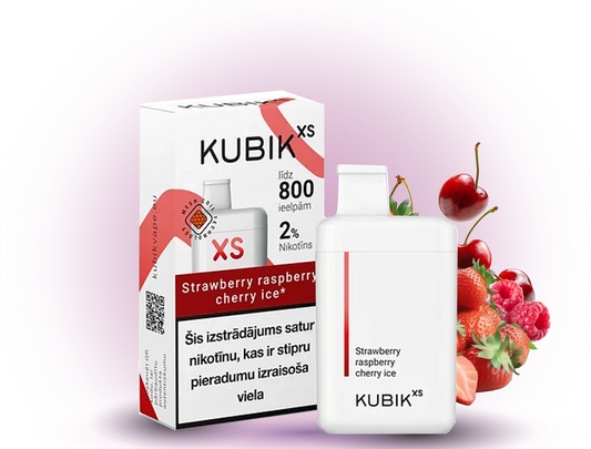 KUBIK XS 800 Strawberry Raspberry Cherry Ice – Einweg Vape Berlin