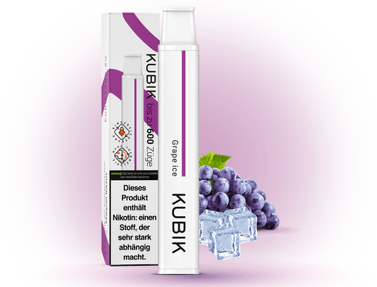 Kubik Grape Ice – Einweg E-Zigarette 20mg Nikotin, Fruchtig und Frisch