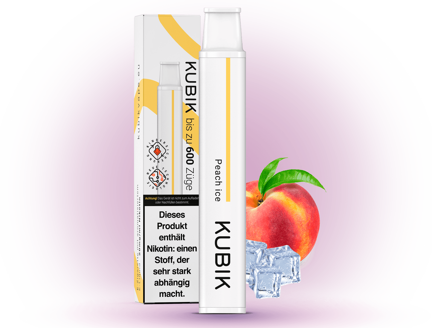 Kubik 600 Peach-Ice 20mg