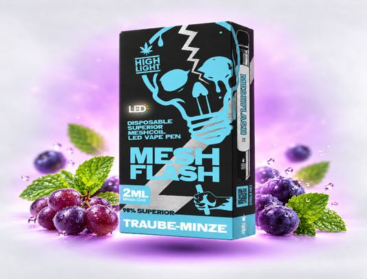 MeshFlash H2 Superior Blend Vape - Traube Minze 2ml