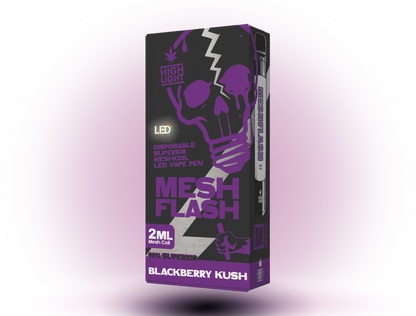 MeshFlash H2 Superior Blend Vape - Blackberry Kush 2ml