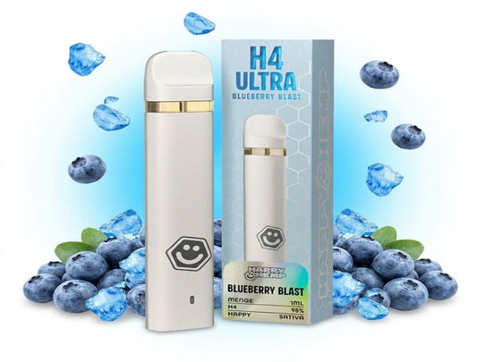 Bild von Happy Hemp H4 Ultra 98% Vape  Bluebery Blast