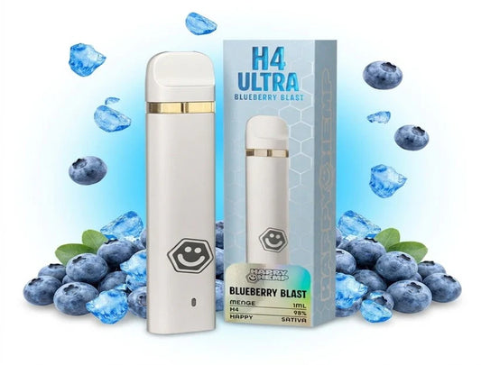 Bild von Happy Hemp H4 Ultra 98% Vape  Bluebery Blast