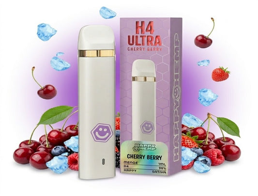 Bild von Happy Hemp H4 Ultra 98% Vape Cherry Berry