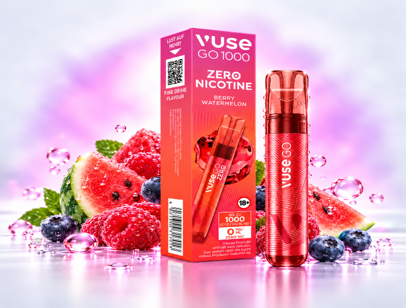 Vuse Go 1000 Berry Watermelon 0 mg Zero
