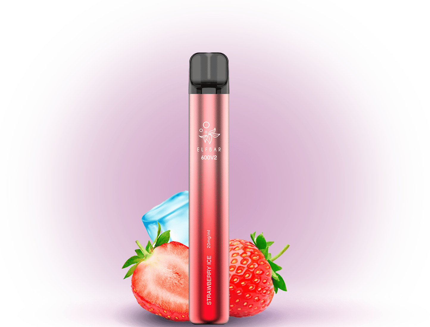 Elfbar 600V2 Strawberry Ice – Erdbeer-Vape, 600 Züge, Jetzt Kaufen