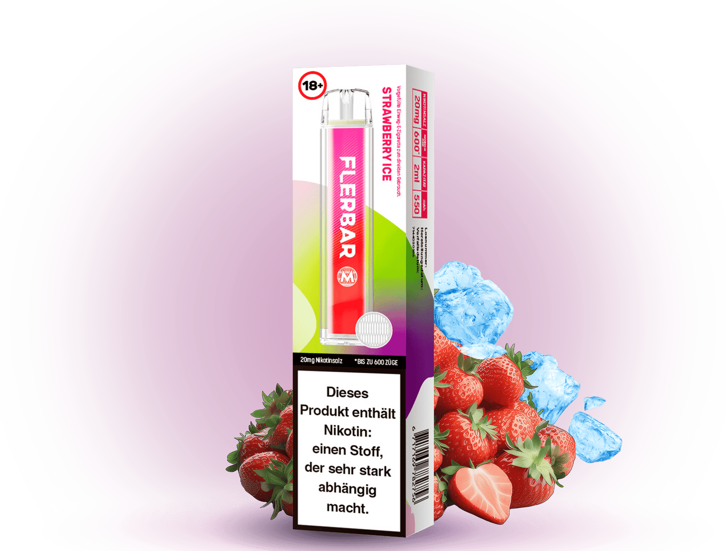 Flerbar 20 mg/ml Strawberry-Ice