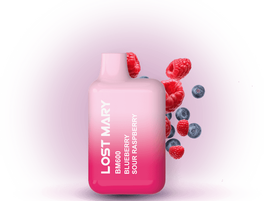 Lost Mary Blueberry Sour Raspberry – Einweg E-Zigarette mit intensivem Blaubeer-Sauer-Himbeer-Geschmack.