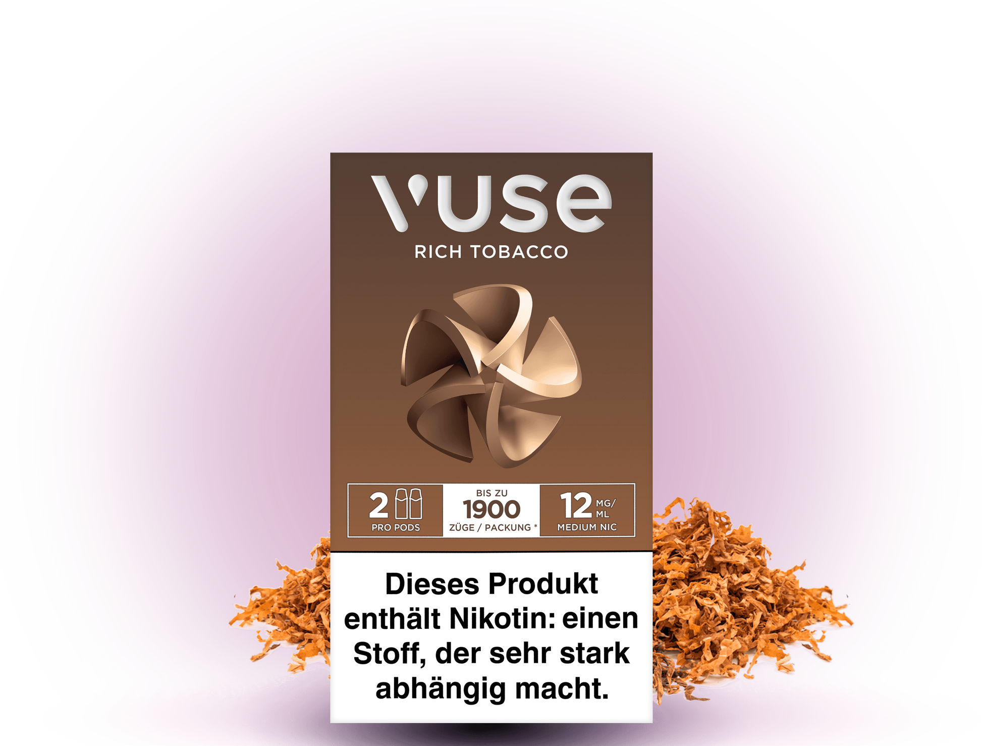 Vuse Caps Rich Tobacco 12mg – Aromakapseln mit intensivem Tabakgeschmack und 12 mg/ml Nikotin für Vuse E-Zigaretten.