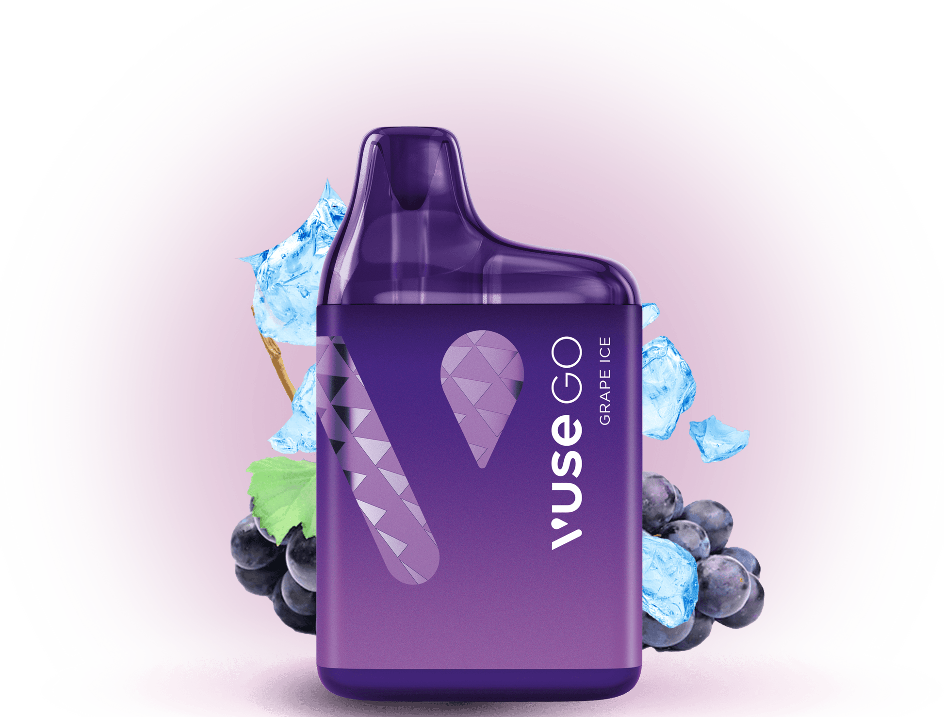 Vuse Go 800 Grape Ice – Einweg E-Zigarette mit 800 Zügen, erfrischendem Trauben-Eis-Geschmack und 20 mg/ml Nikotin.