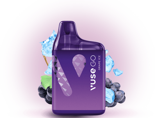 Vuse Go 800 Grape Ice – Einweg E-Zigarette mit 800 Zügen, erfrischendem Trauben-Eis-Geschmack und 20 mg/ml Nikotin.